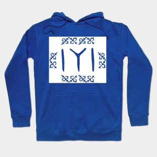 White Kayi Tribe Flag Symbol from Dirilis/Resurrection Ertugrul Hoodie